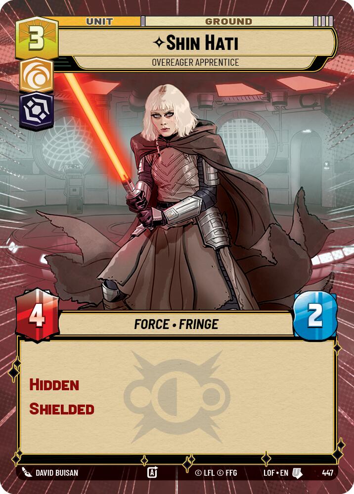 Shin Hati - Overeager Apprentice (447) (Hyperspace) (447) [Legends of the Force] | Cards and Coasters CA