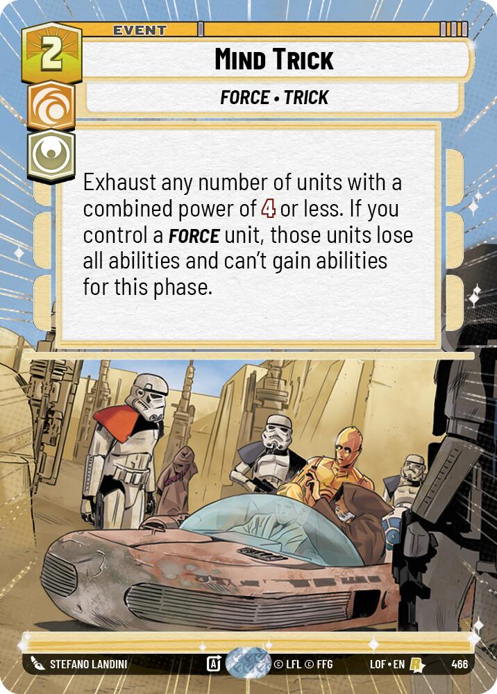 Mind Trick (466) (Hyperspace) (466) [Legends of the Force] | Cards and Coasters CA