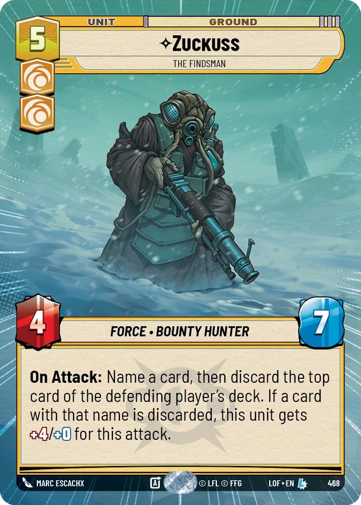 Zuckuss - The Findsman (468) (Hyperspace) (468) [Legends of the Force] | Cards and Coasters CA