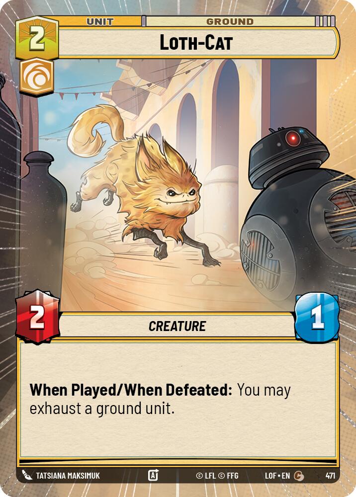 Loth-Cat (471) (Hyperspace) (471) [Legends of the Force] | Cards and Coasters CA