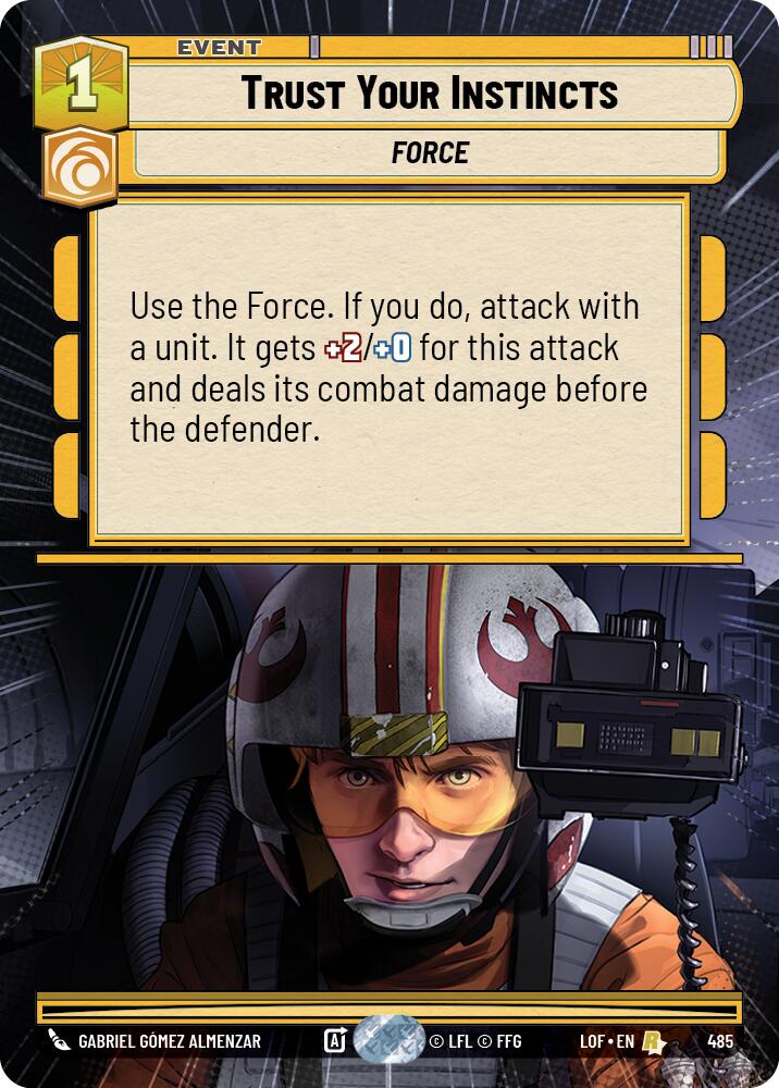 Trust Your Instincts (485) (Hyperspace) (485) [Legends of the Force] | Cards and Coasters CA