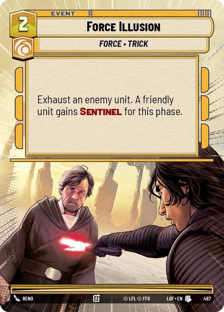 Force Illusion (487) (Hyperspace) (487) [Legends of the Force] | Cards and Coasters CA