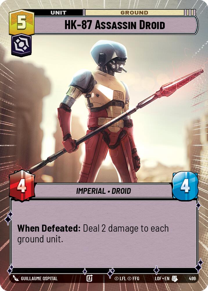 HK-87 Assassin Droid (499) (Hyperspace) (499) [Legends of the Force] | Cards and Coasters CA