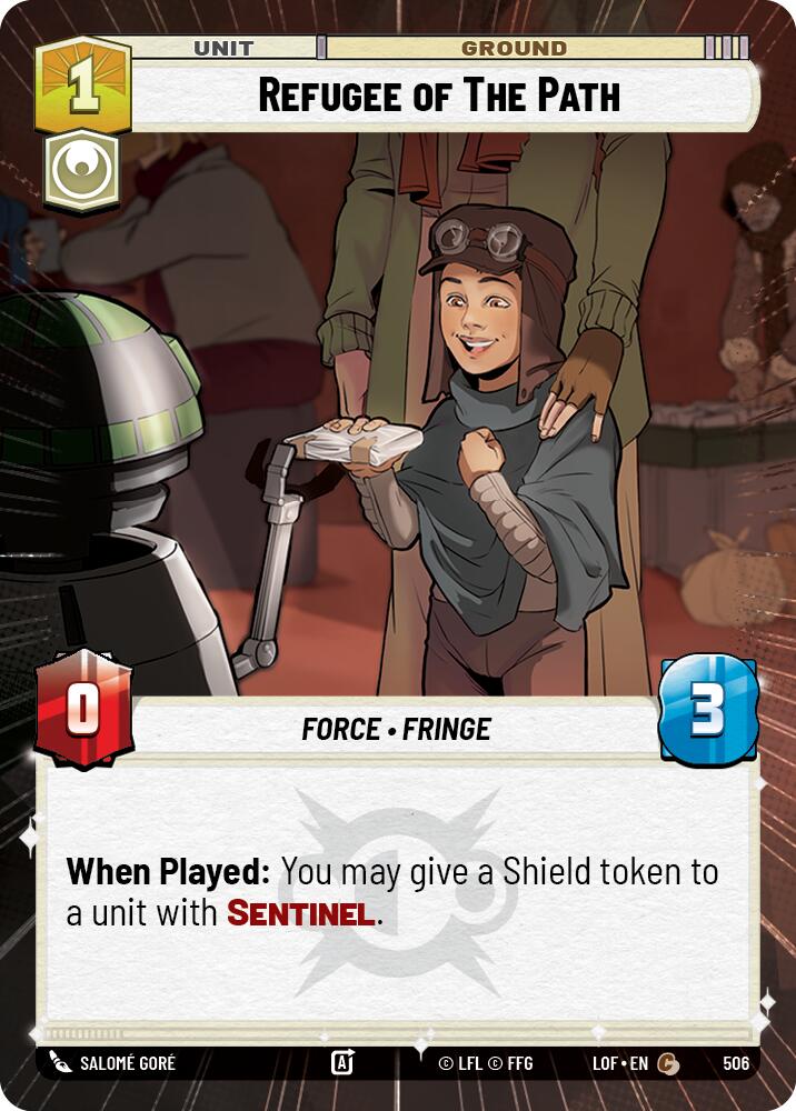 Refugee of The Path (506) (Hyperspace) (506) [Legends of the Force] | Cards and Coasters CA