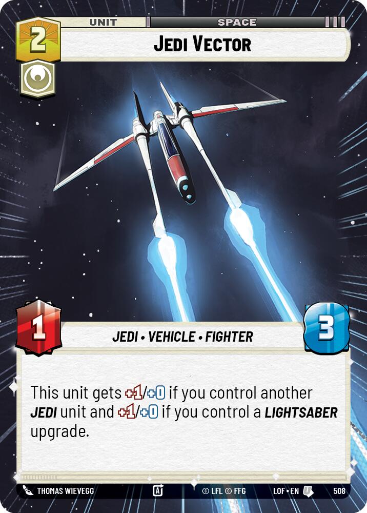 Jedi Vector (508) (Hyperspace) (508) [Legends of the Force] | Cards and Coasters CA