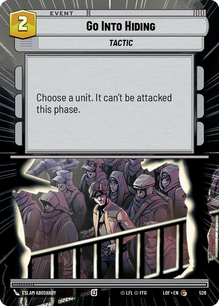 Go Into Hiding (526) (Hyperspace) (526) [Legends of the Force] | Cards and Coasters CA