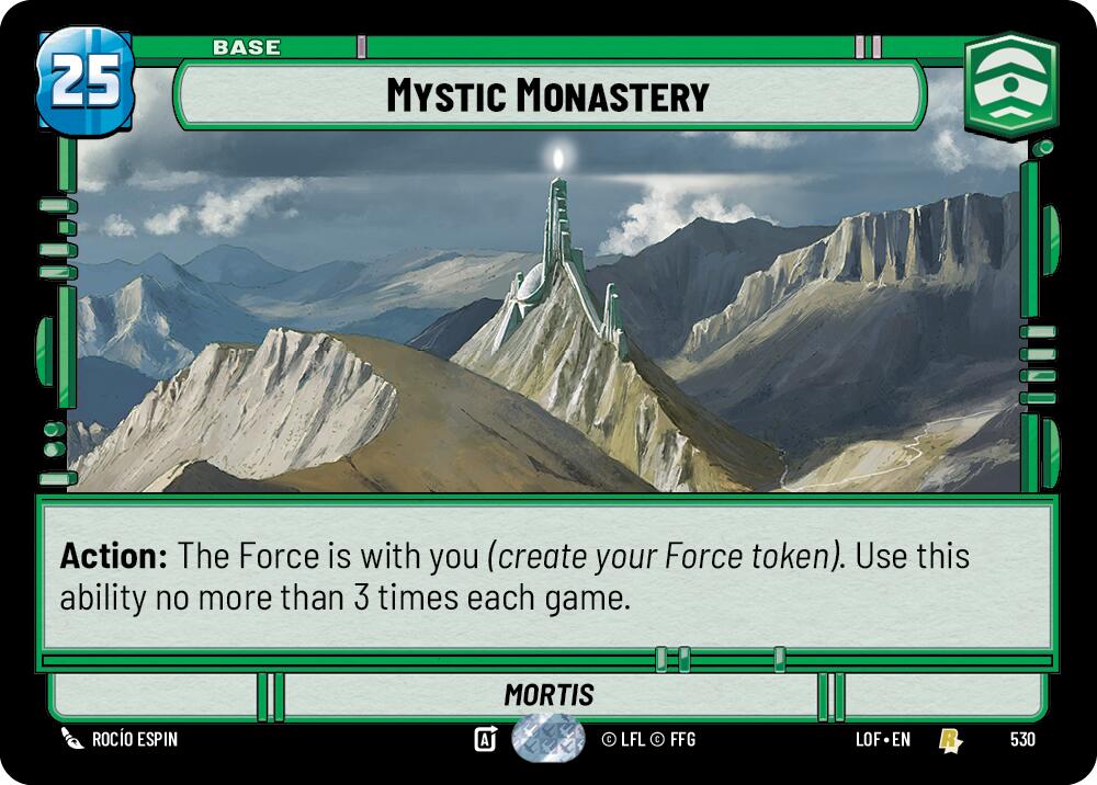 Mystic Monastery (530) (Foil) (530) [Legends of the Force] | Cards and Coasters CA