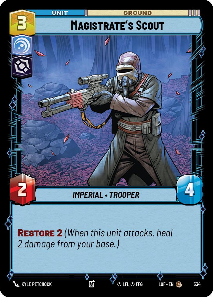 Magistrate's Scout (534) (Foil) (534) [Legends of the Force] | Cards and Coasters CA