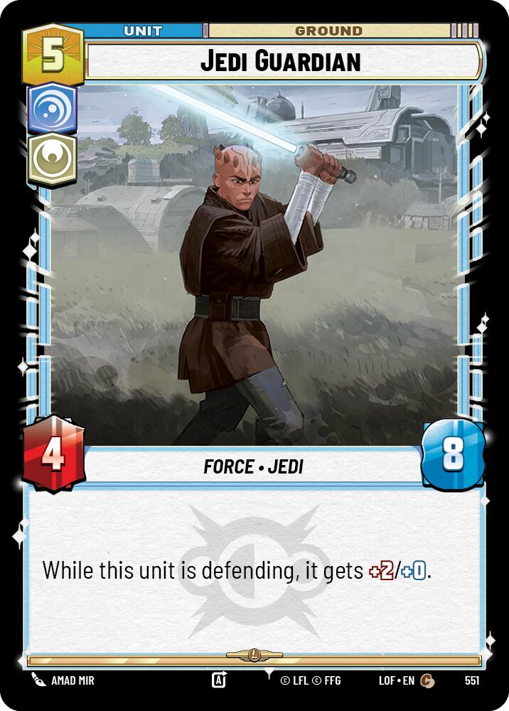 Jedi Guardian (551) (Foil) (551) [Legends of the Force] | Cards and Coasters CA