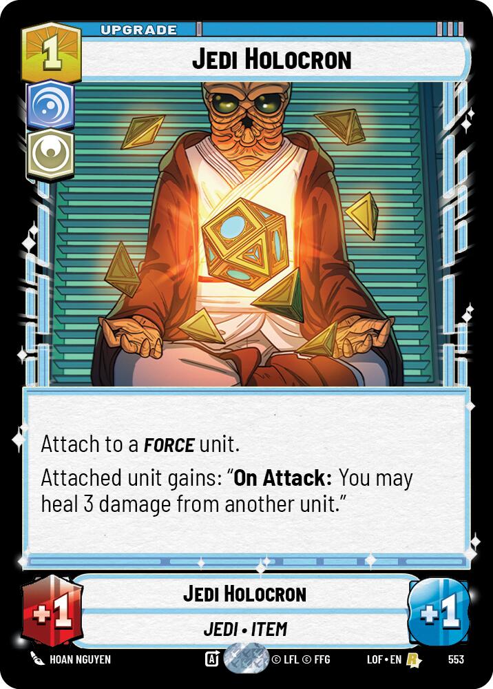 Jedi Holocron (553) (Foil) (553) [Legends of the Force] | Cards and Coasters CA