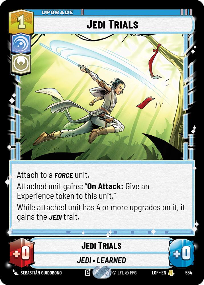Jedi Trials (554) (Foil) (554) [Legends of the Force] | Cards and Coasters CA
