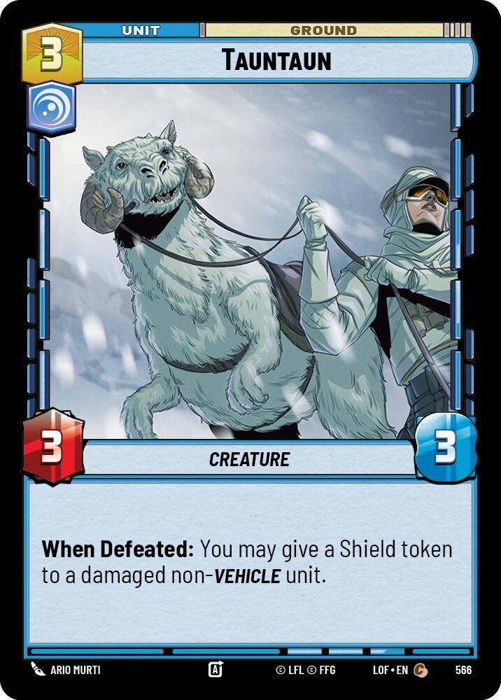 Tauntaun (566) (Foil) (566) [Legends of the Force] | Cards and Coasters CA