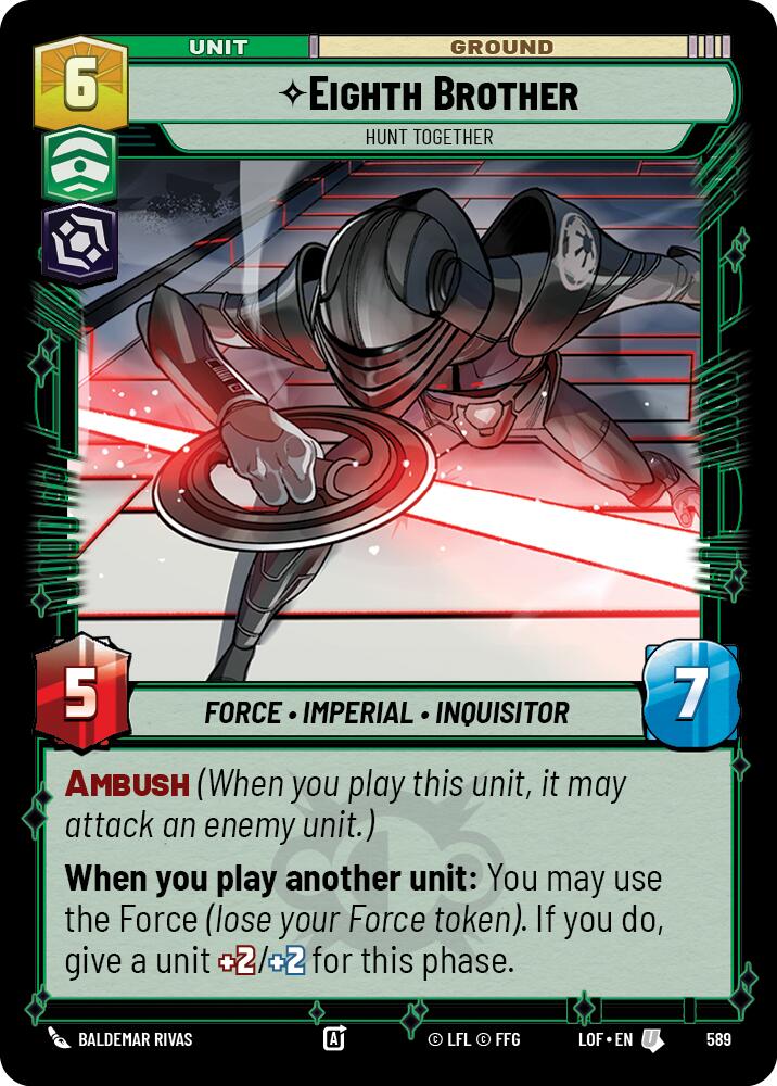 Eighth Brother - Hunt Together (589) (Foil) (589) [Legends of the Force] | Cards and Coasters CA