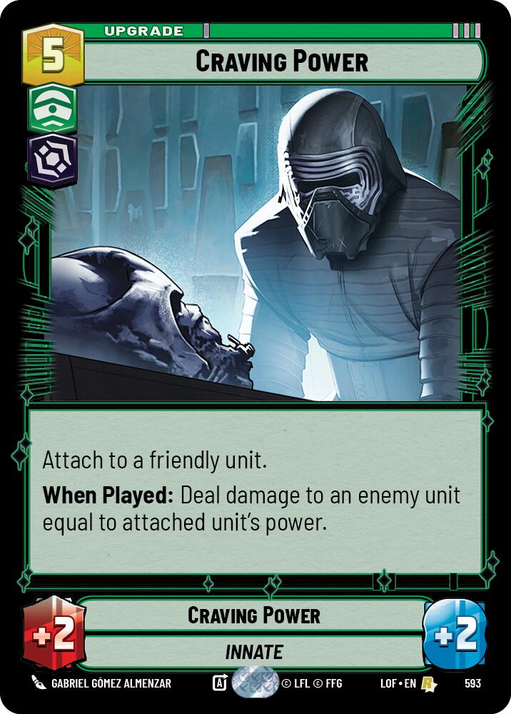 Craving Power (593) (Foil) (593) [Legends of the Force] | Cards and Coasters CA