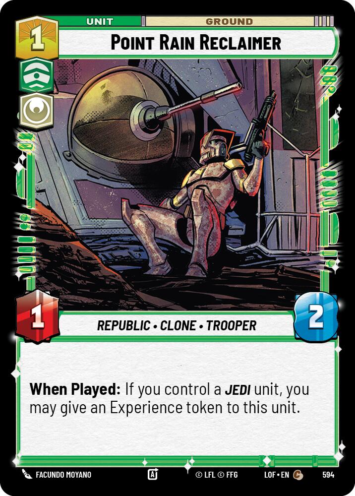 Point Rain Reclaimer (594) (Foil) (594) [Legends of the Force] | Cards and Coasters CA