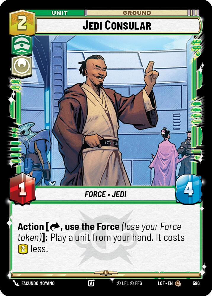 Jedi Consular (596) (Foil) (596) [Legends of the Force] | Cards and Coasters CA