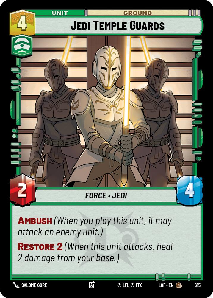 Jedi Temple Guards (615) (Foil) (615) [Legends of the Force] | Cards and Coasters CA