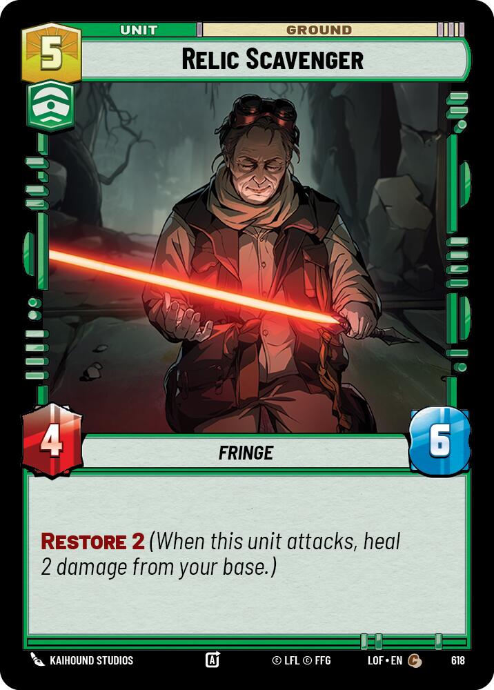 Relic Scavenger (618) (Foil) (618) [Legends of the Force] | Cards and Coasters CA