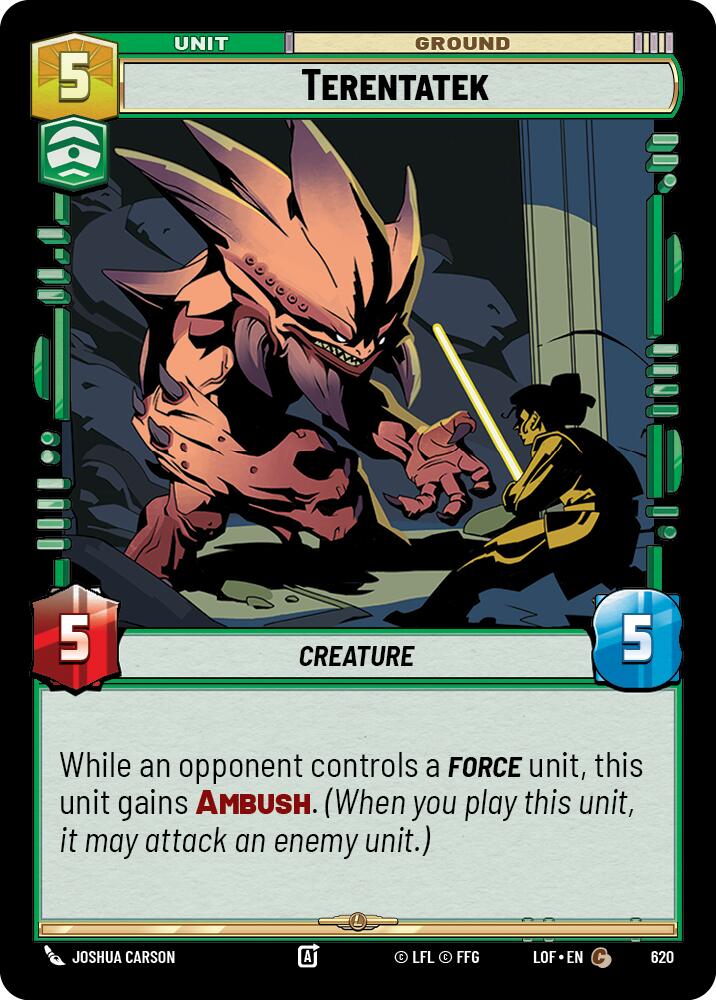 Terentatek (620) (Foil) (620) [Legends of the Force] | Cards and Coasters CA
