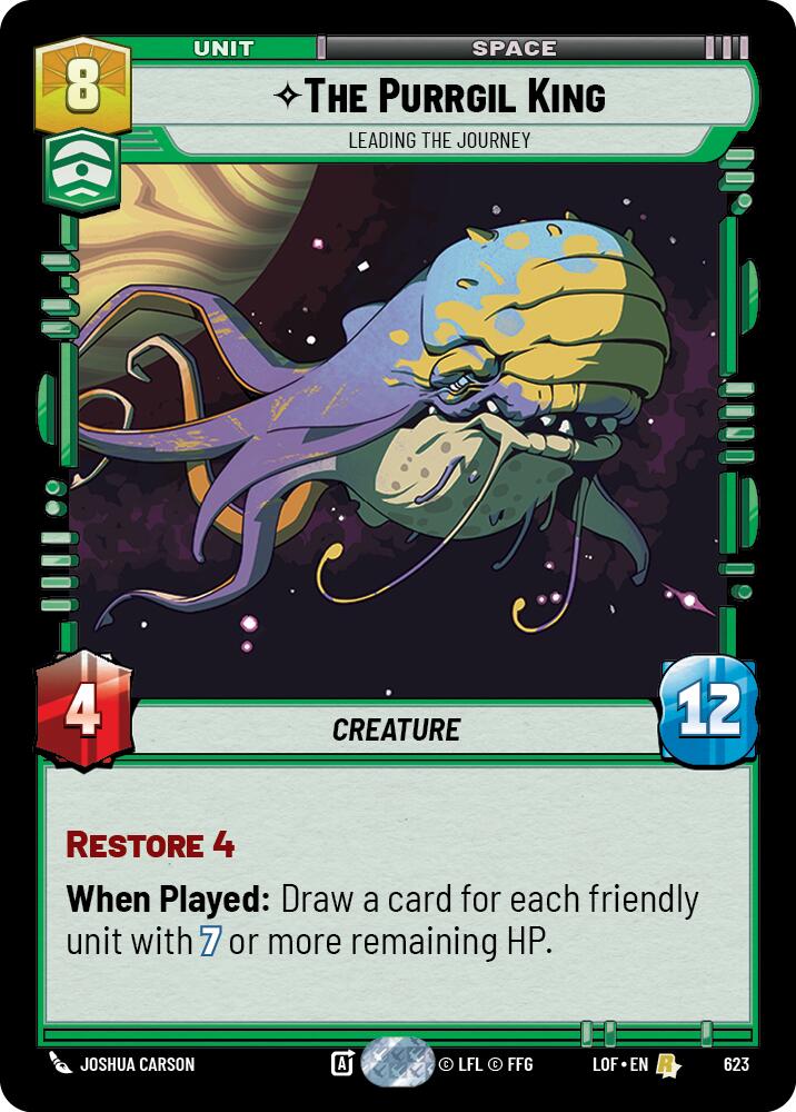 The Purrgil King - Leading The Journey (623) (Foil) (623) [Legends of the Force] | Cards and Coasters CA