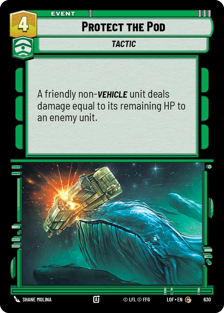 Protect the Pod (630) (Foil) (630) [Legends of the Force] | Cards and Coasters CA