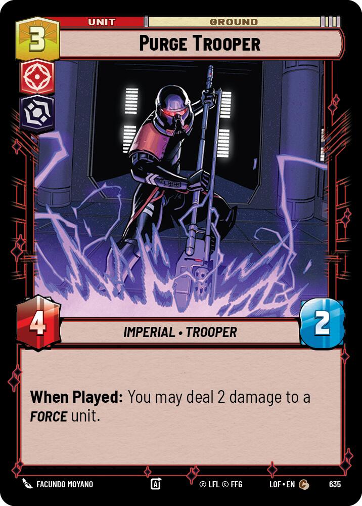 Purge Trooper (635) (Foil) (635) [Legends of the Force] | Cards and Coasters CA