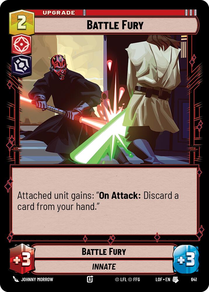 Battle Fury (641) (Foil) (641) [Legends of the Force] | Cards and Coasters CA