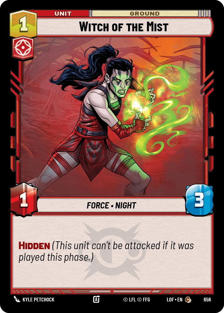 Witch of the Mist (656) (Foil) (656) [Legends of the Force] | Cards and Coasters CA