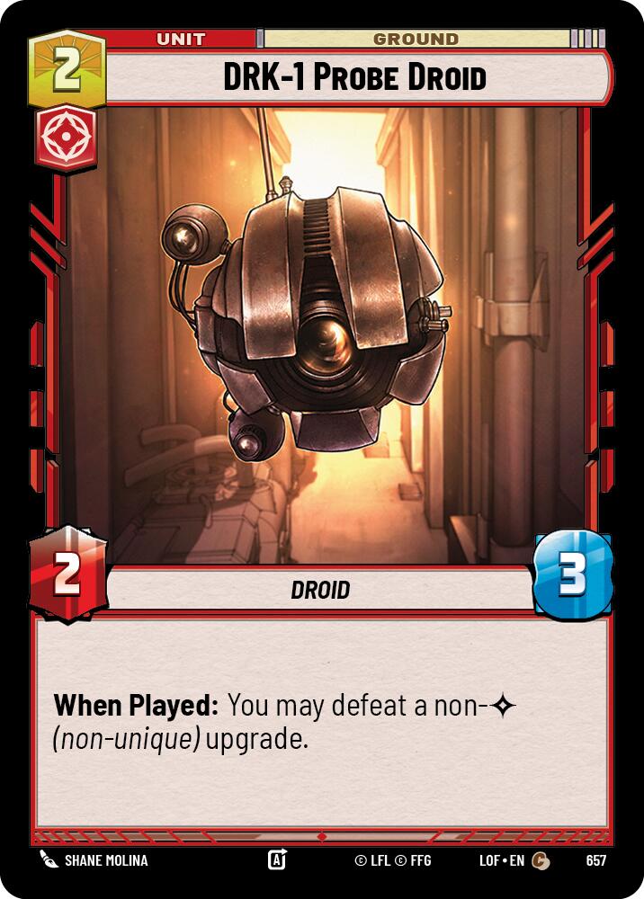 DRK-1 Probe Droid (657) (Foil) (657) [Legends of the Force] | Cards and Coasters CA