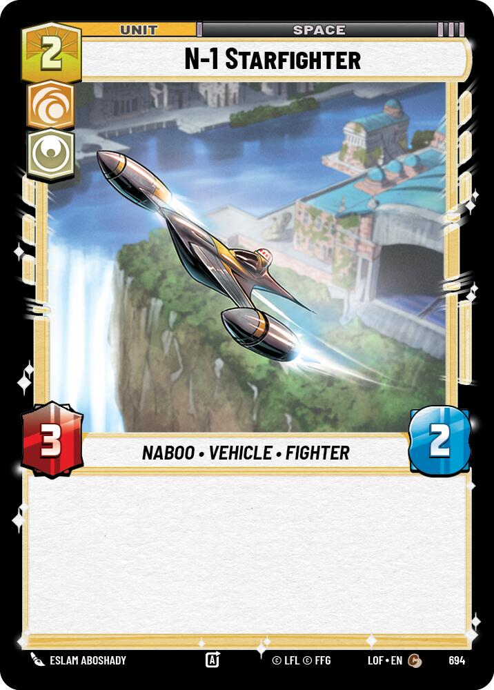 N-1 Starfighter (694) (Foil) (694) [Legends of the Force] | Cards and Coasters CA
