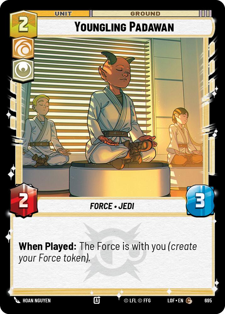 Youngling Padawan (695) (Foil) (695) [Legends of the Force] | Cards and Coasters CA