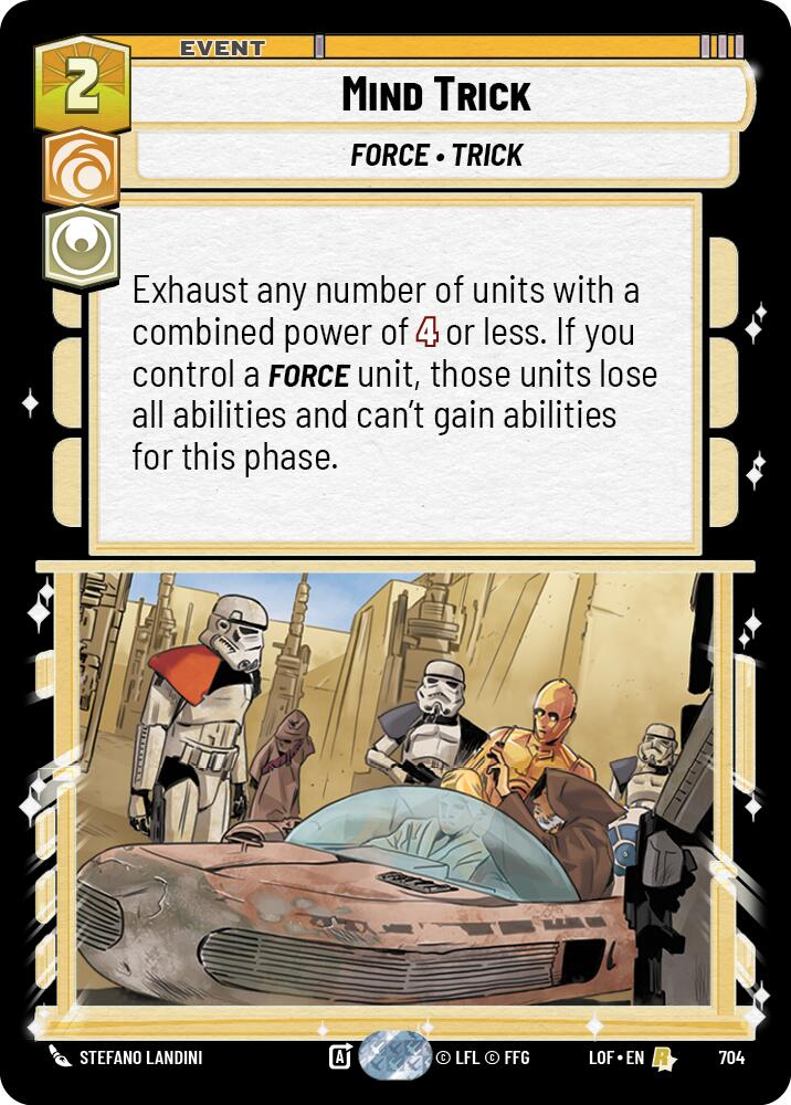 Mind Trick (704) (Foil) (704) [Legends of the Force] | Cards and Coasters CA