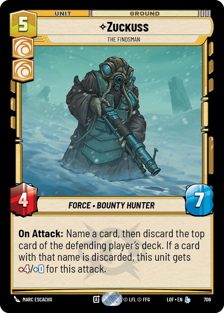Zuckuss - The Findsman (706) (Foil) (706) [Legends of the Force] | Cards and Coasters CA