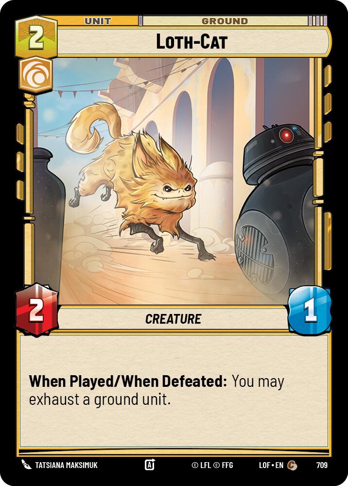 Loth-Cat (709) (Foil) (709) [Legends of the Force] | Cards and Coasters CA