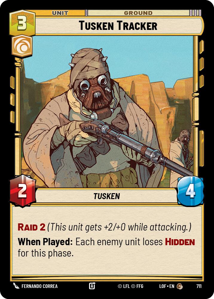 Tusken Tracker (711) (Foil) (711) [Legends of the Force] | Cards and Coasters CA
