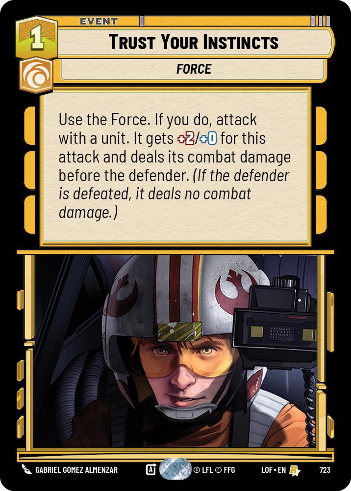 Trust Your Instincts (723) (Foil) (723) [Legends of the Force] | Cards and Coasters CA