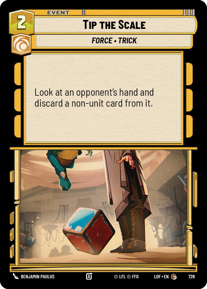 Tip the Scale (728) (Foil) (728) [Legends of the Force] | Cards and Coasters CA