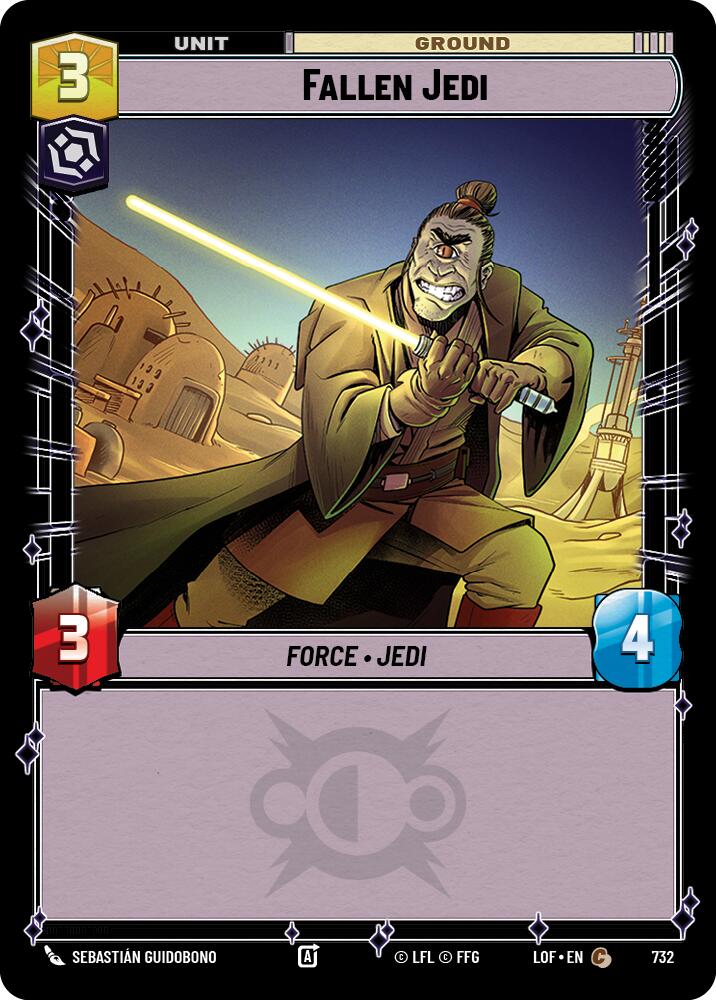 Fallen Jedi (732) (Foil) (732) [Legends of the Force] | Cards and Coasters CA
