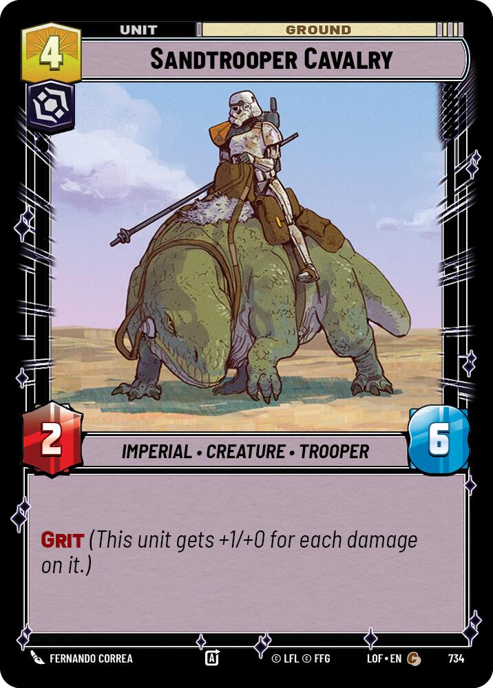 Sandtrooper Cavalry (734) (Foil) (734) [Legends of the Force] | Cards and Coasters CA