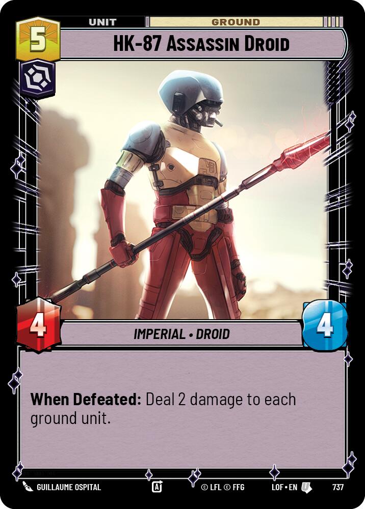 HK-87 Assassin Droid (737) (Foil) (737) [Legends of the Force] | Cards and Coasters CA