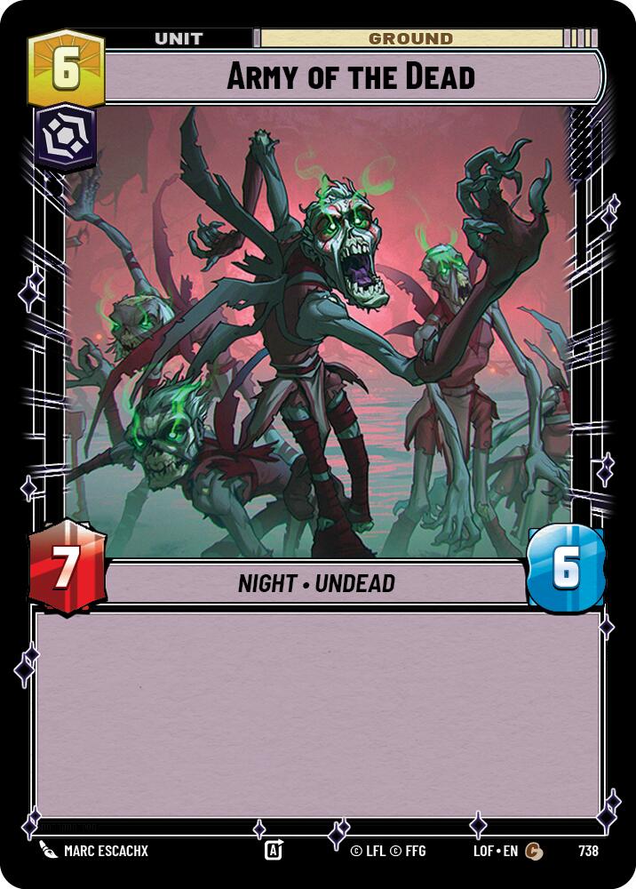 Army of the Dead (738) (Foil) (738) [Legends of the Force] | Cards and Coasters CA