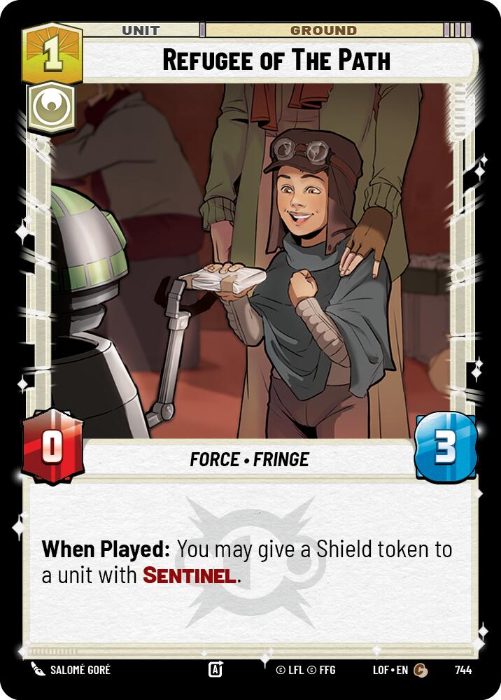 Refugee of The Path (744) (Foil) (744) [Legends of the Force] | Cards and Coasters CA