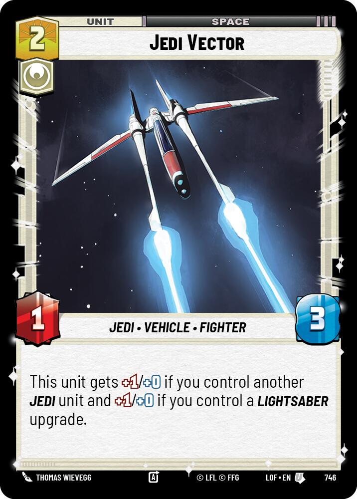 Jedi Vector (746) (Foil) (746) [Legends of the Force] | Cards and Coasters CA