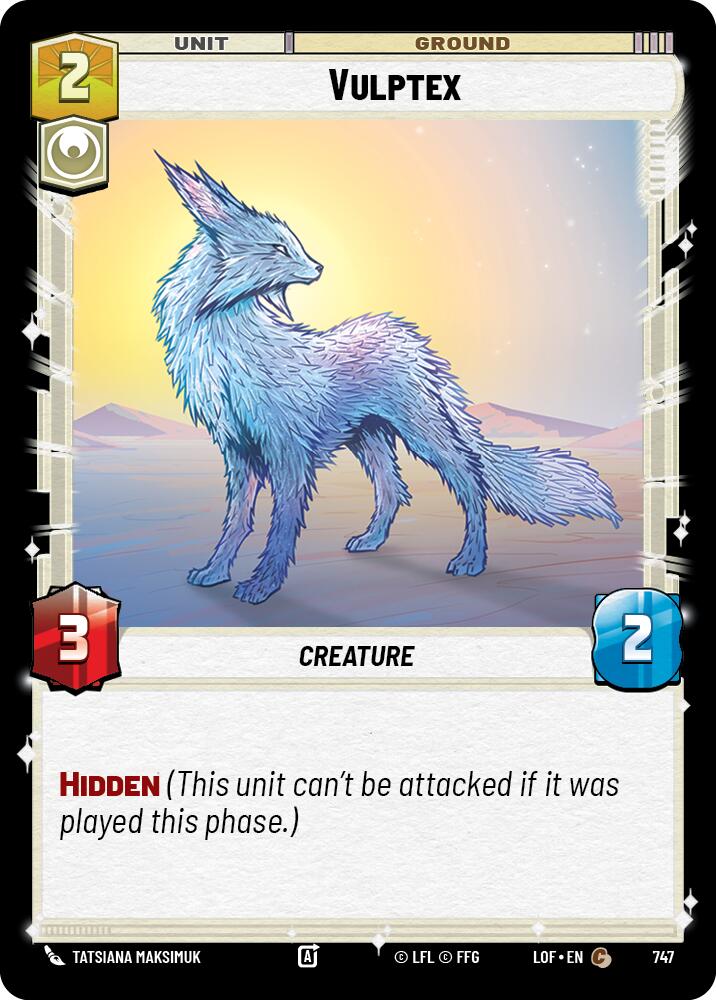 Vulptex (747) (Foil) (747) [Legends of the Force] | Cards and Coasters CA