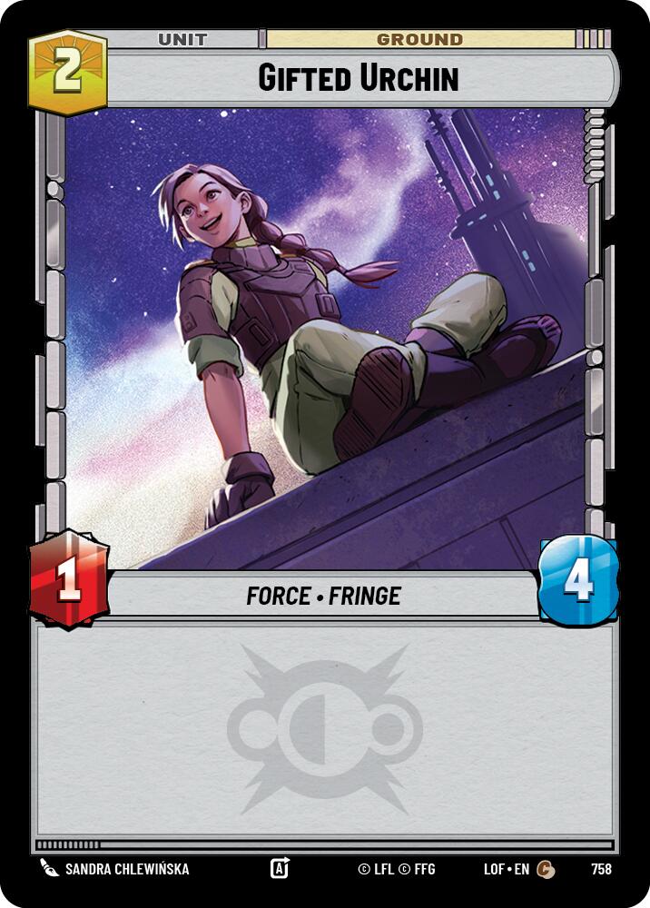 Gifted Urchin (758) (Foil) (758) [Legends of the Force] | Cards and Coasters CA