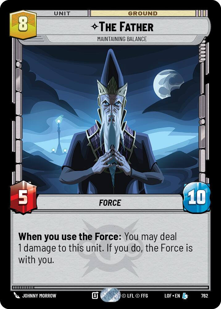 The Father - Maintaining Balance (762) (Foil) (762) [Legends of the Force] | Cards and Coasters CA