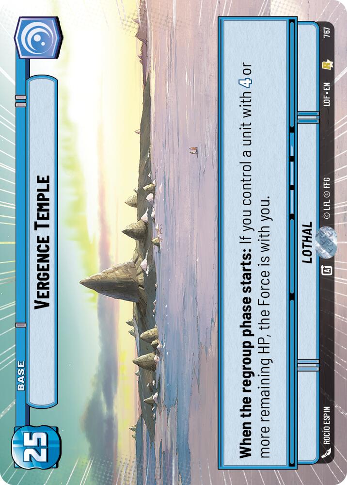 Vergence Temple (767) (Hyperspace Foil) (767) [Legends of the Force] | Cards and Coasters CA