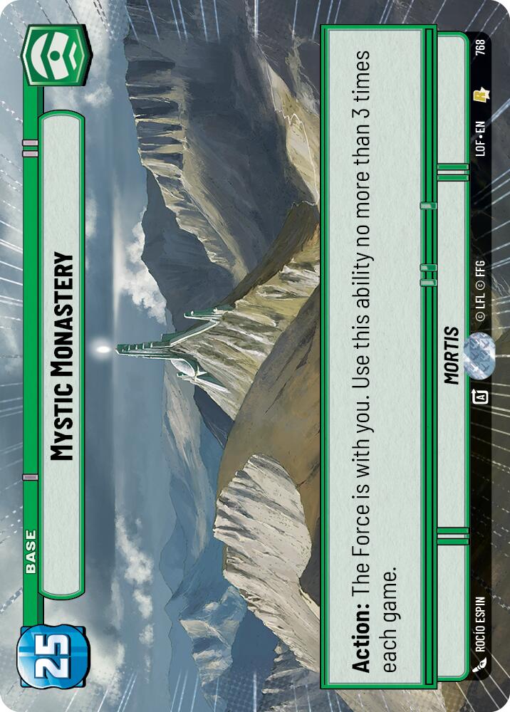 Mystic Monastery (768) (Hyperspace Foil) (768) [Legends of the Force] | Cards and Coasters CA