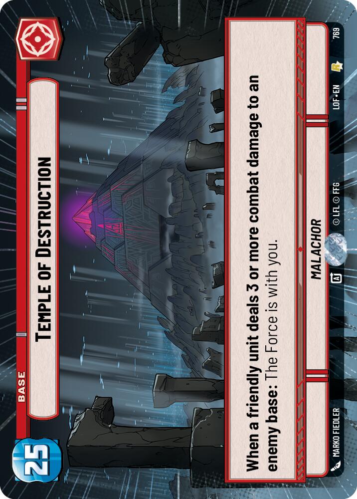 Temple of Destruction (769) (Hyperspace Foil) (769) [Legends of the Force] | Cards and Coasters CA