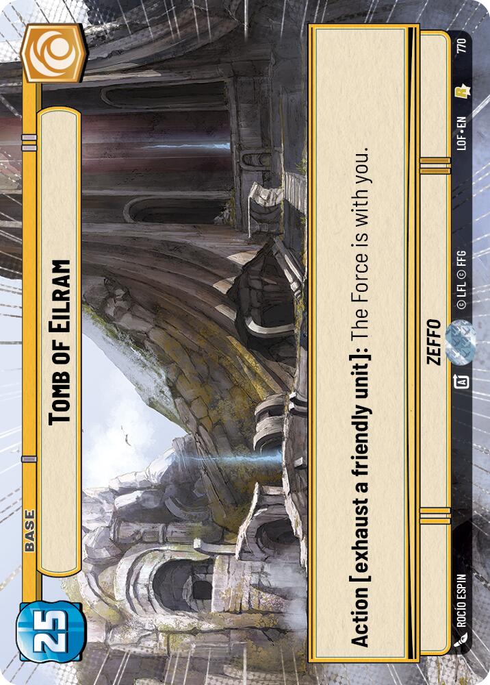Tomb of Eilram (770) (Hyperspace Foil) (770) [Legends of the Force] | Cards and Coasters CA